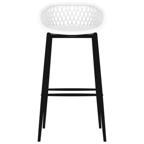 vidaXL 7 Piece Bar Set Black and White