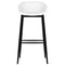 vidaXL 7 Piece Bar Set Black and White