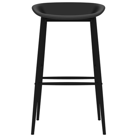 vidaXL 7 Piece Bar Set Black