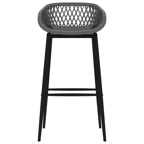 vidaXL 7 Piece Bar Set White and Grey
