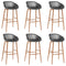 vidaXL 7 Piece Bar Set White and Grey