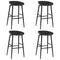 vidaXL 5 Piece Bar Set White and Black