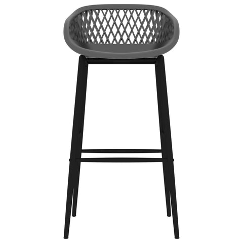 vidaXL 7 Piece Bar Set White and Grey