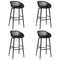vidaXL 5 Piece Bar Set Black