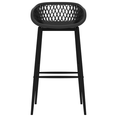 vidaXL 5 Piece Bar Set Black