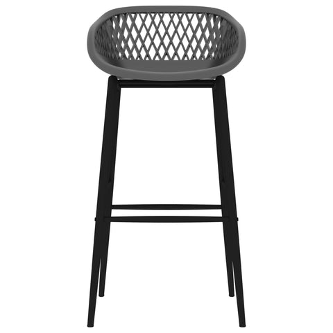 vidaXL 5 Piece Bar Set Black and Grey