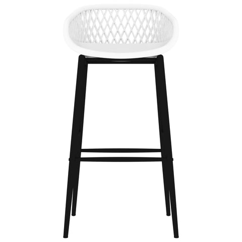 vidaXL 7 Piece Bar Set Black and White