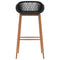 vidaXL 7 Piece Bar Set Black