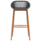 vidaXL 7 Piece Bar Set Black and Grey