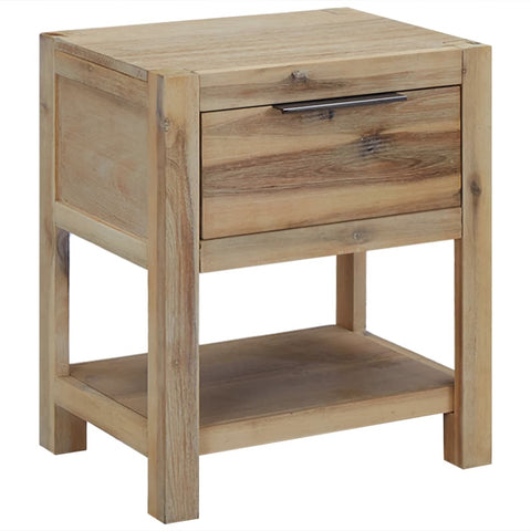 vidaXL Nightstands with Drawers 2 pcs 40x30x48 cm Solid Acacia Wood