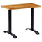 vidaXL Bistro Table Legs 2 pcs Black 61x8x72 cm Cast Iron