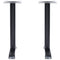 vidaXL Bistro Table Legs 2 pcs Black 61x8x72 cm Cast Iron