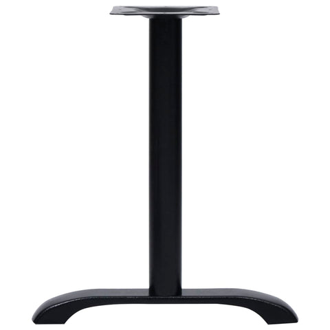 vidaXL Bistro Table Legs 2 pcs Black 61x8x72 cm Cast Iron