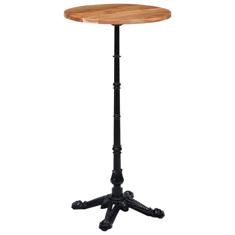 vidaXL Bistro Table Leg Black 52x52x108 cm Cast Iron
