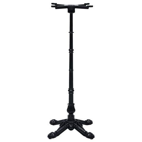 vidaXL Bistro Table Leg Black 52x52x108 cm Cast Iron