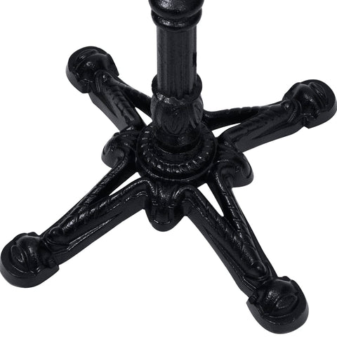 vidaXL Bistro Table Leg Black 52x52x108 cm Cast Iron