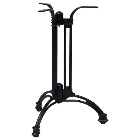 vidaXL Bistro Table Leg Black Ø60x72 cm Cast Aluminium