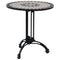 vidaXL Bistro Table Leg Black Ø60x72 cm Cast Aluminium