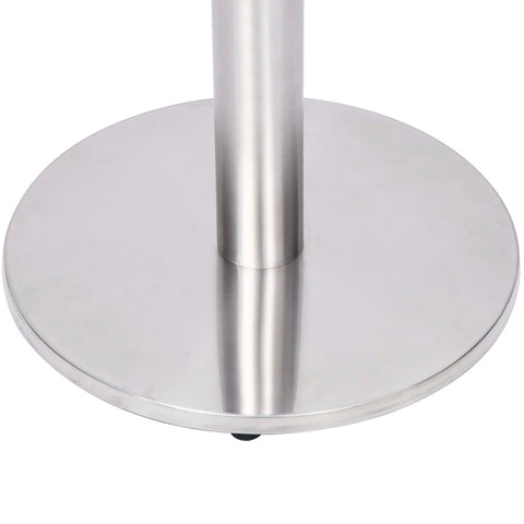 vidaXL Bistro Table Leg Silver Ø45x107 cm Stainless Steel