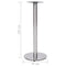 vidaXL Bistro Table Leg Silver Ø45x107 cm Stainless Steel