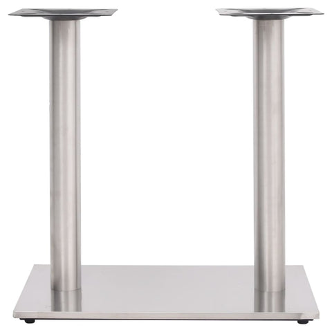 vidaXL Bistro Table Leg Silver 70x40x72 cm Stainless Steel