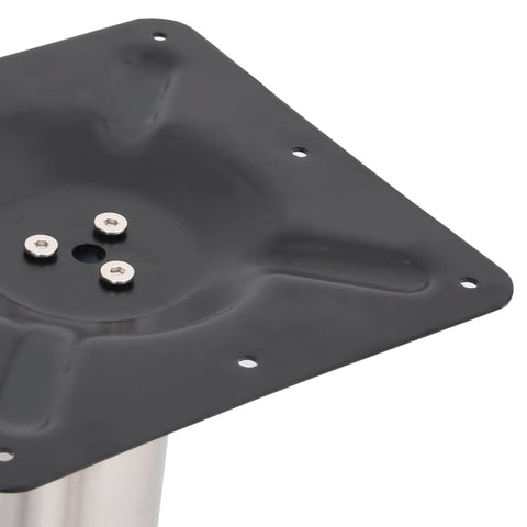 vidaXL Bistro Table Leg Silver 70x40x72 cm Stainless Steel