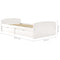 vidaXL Bed Frame with 2 Drawers without Mattress White 90x200 cm