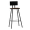 vidaXL 3 Piece Bar Set Black