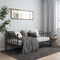 vidaXL Sofa Bed Frame without Mattress Black Metal 90x200 cm