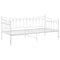 vidaXL Sofa Bed Frame without Mattress White Metal 90x200 cm