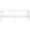 vidaXL Sofa Bed Frame without Mattress White Metal 90x200 cm