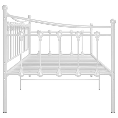 vidaXL Sofa Bed Frame without Mattress White Metal 90x200 cm