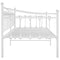 vidaXL Sofa Bed Frame without Mattress White Metal 90x200 cm