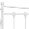 vidaXL Sofa Bed Frame without Mattress White Metal 90x200 cm