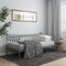 vidaXL Sofa Bed Frame without Mattress Grey Metal 90x200 cm