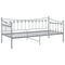 vidaXL Sofa Bed Frame without Mattress Grey Metal 90x200 cm