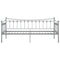 vidaXL Sofa Bed Frame without Mattress Grey Metal 90x200 cm