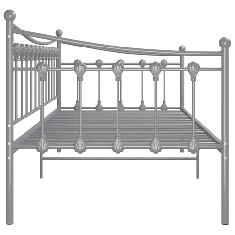 vidaXL Sofa Bed Frame without Mattress Grey Metal 90x200 cm