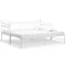 vidaXL Pull-out Sofa Bed Frame without Mattress White Metal 90x200 cm