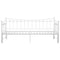 vidaXL Pull-out Sofa Bed Frame without Mattress White Metal 90x200 cm