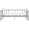 vidaXL Pull-out Sofa Bed Frame without Mattress Grey Metal 90x200 cm