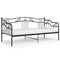 vidaXL Sofa Bed Frame without Mattress Black Metal 90x200 cm