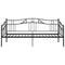 vidaXL Sofa Bed Frame without Mattress Black Metal 90x200 cm