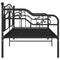 vidaXL Sofa Bed Frame without Mattress Black Metal 90x200 cm