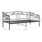 vidaXL Sofa Bed Frame without Mattress Black Metal 90x200 cm
