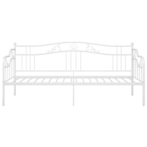 vidaXL Sofa Bed Frame without Mattress White Metal 90x200 cm