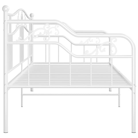 vidaXL Sofa Bed Frame without Mattress White Metal 90x200 cm