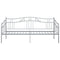 vidaXL Sofa Bed Frame without Mattress Grey Metal 90x200 cm