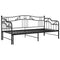 vidaXL Pull-out Sofa Bed Frame without Mattress Black Metal 90x200 cm