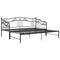 vidaXL Pull-out Sofa Bed Frame without Mattress Black Metal 90x200 cm